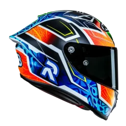 HJC RPHA 1 Binder Replica MC27SF Full Face Motorcycle Helmets Blue Orange