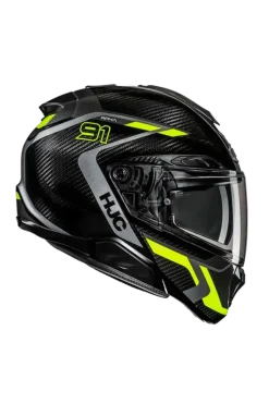 HJC RPHA 91 CARBON LAGOS MC3H Modular Motorcycle Helmets Yellow