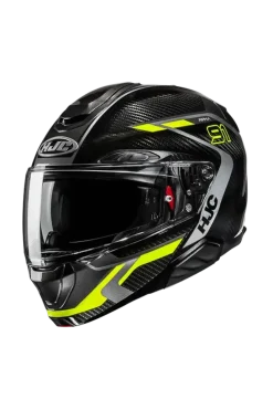 HJC RPHA 91 CARBON LAGOS MC3H Modular Motorcycle Helmets Yellow