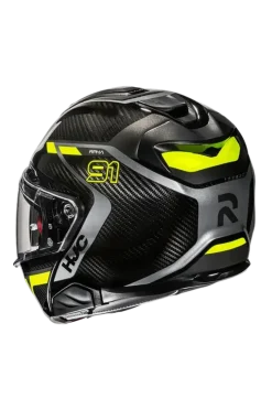 HJC RPHA 91 CARBON LAGOS MC3H Modular Motorcycle Helmets Yellow