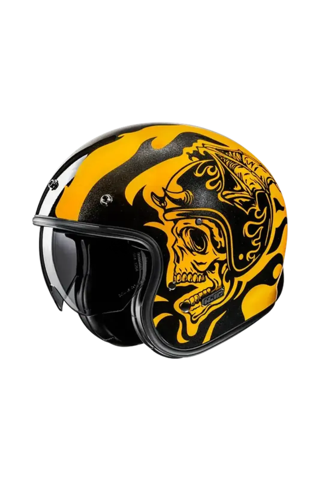 HJC V31 Flame MC3 Classic Retro Style Motorcycle Open Face Jet Helmets