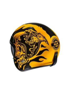 HJC V31 Flame MC3 Classic Retro Style Motorcycle Open Face Jet Helmets