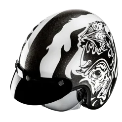 HJC V31 Flame MC5 Retro Style Open Face Motorcycle Helmets
