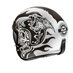 HJC V31 Flame MC5 Retro Style Open Face Motorcycle Helmets