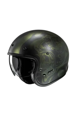 HJC V31 Flame MC4SF Classic Retro Style Jet Motorcycle Helmets