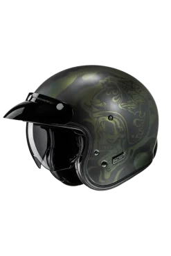 HJC V31 Flame MC4SF Classic Retro Style Jet Motorcycle Helmets