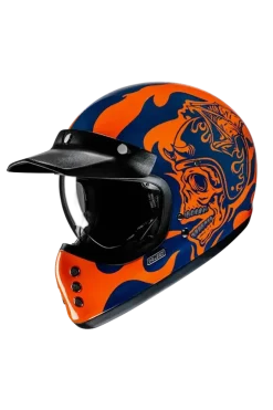 HJC V60 FLAME MC27 Vintage Style Full Face Motorcycle Helmets
