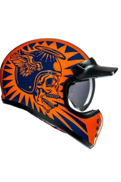 HJC V60 FLAME MC27 Vintage Style Full Face Motorcycle Helmets