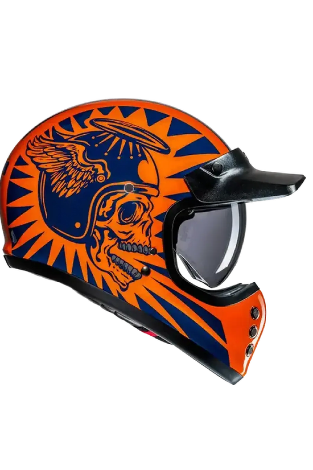 HJC V60 FLAME MC27 Vintage Style Full Face Motorcycle Helmets