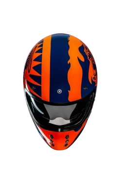 HJC V60 FLAME MC27 Vintage Style Full Face Motorcycle Helmets