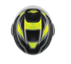 KAPPA KV37 EVO Oregon Open Face Motorcycle Helmets Grey Black Matt Yellow