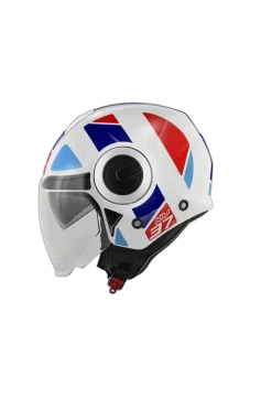 KAPPA KV37 EVO Scooter Jet Helmets White Blue Red