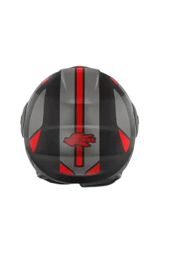 KAPPA KV 37 EVO Urban Motorcycle Jet Helmets Titanium Red Matt