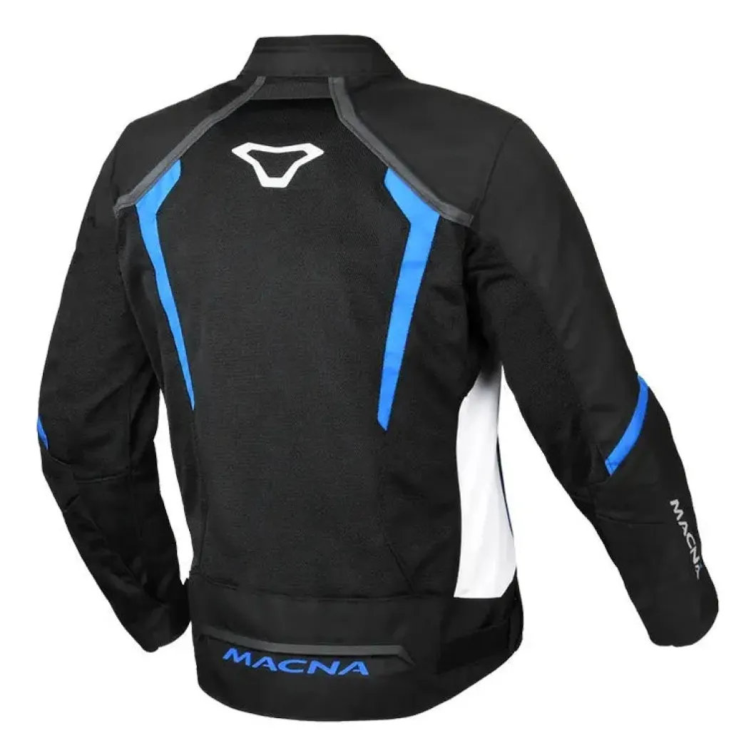 Macna Grisco Men's Motorcycle Jacket Black White Blue