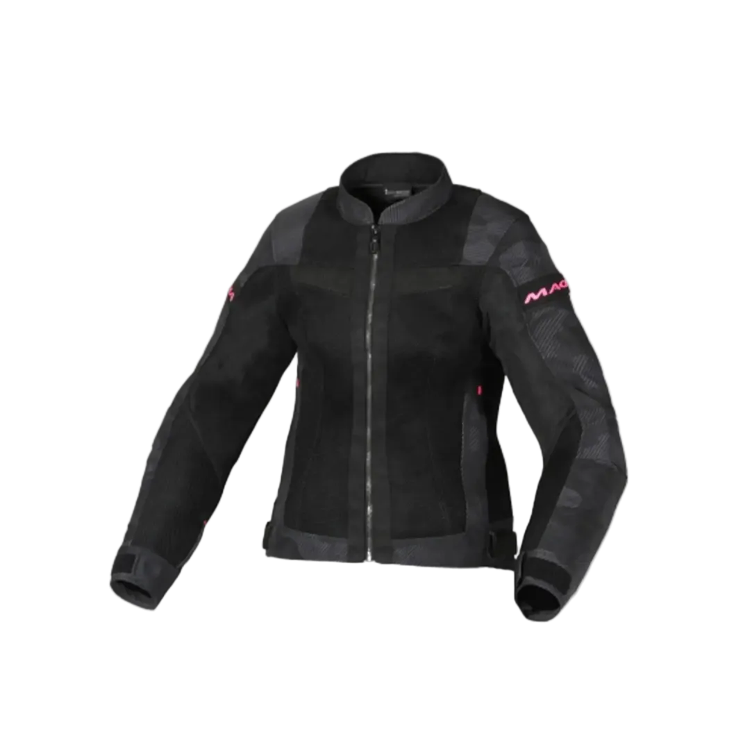 Macna Velotura Camo Women's Fabric Jacket Black Grey Camouflage
