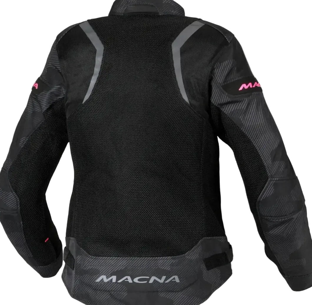 Macna Velotura Camo Women's Fabric Jacket Black Grey Camouflage