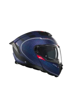 MT Atom 2 SV Destiny C7 Modular Motorcycle Helmets Black Purple Matte