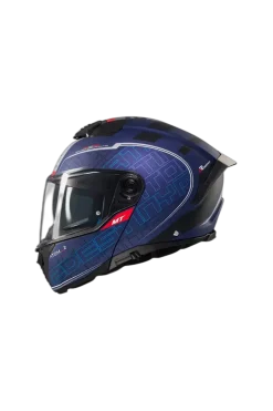 MT Atom 2 SV Destiny C7 Modular Motorcycle Helmets Black Purple Matte