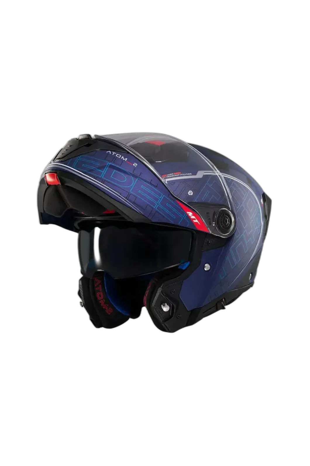 MT Atom 2 SV Destiny C7 Modular Motorcycle Helmets Black Purple Matte