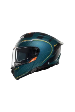 MT Atom 2 Sv Destiny C6 Modular Sports Motorcycle Helmets Black Blue Matte