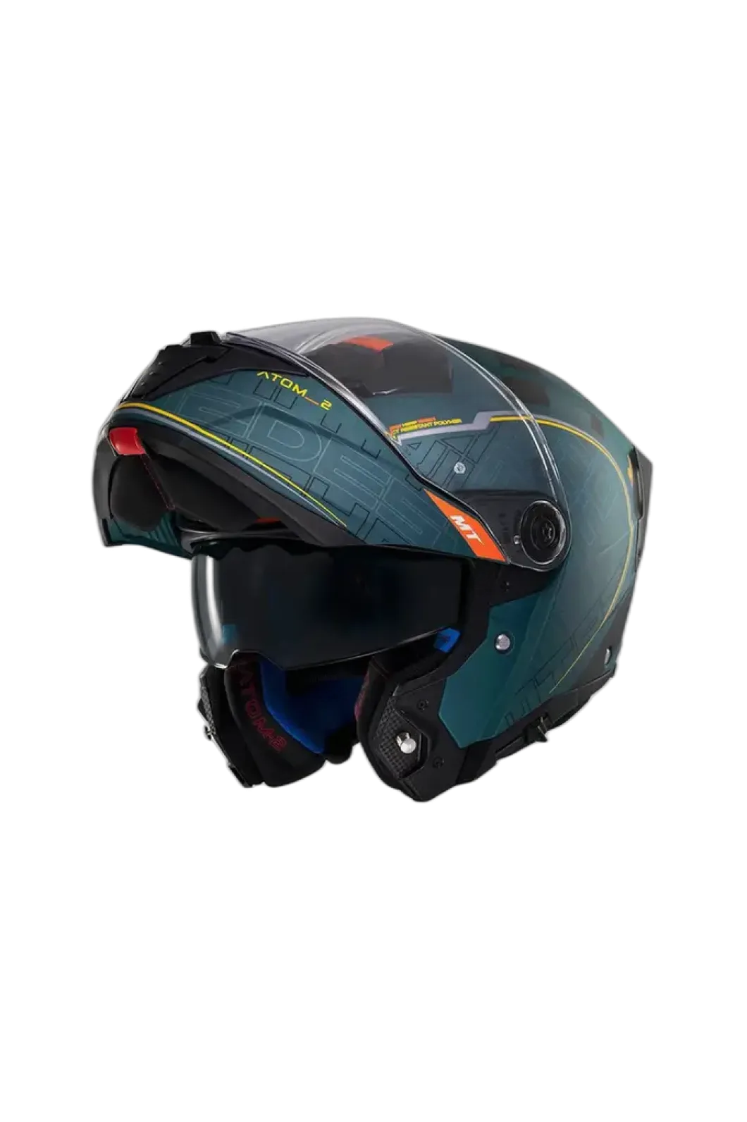 MT Atom 2 Sv Destiny C6 Modular Sports Motorcycle Helmets Black Blue Matte