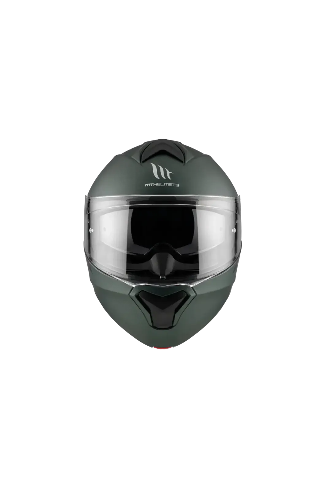 MT GENESIS SV SOLID A6 Full Face Modular Motorcycle Helmets Matte Green