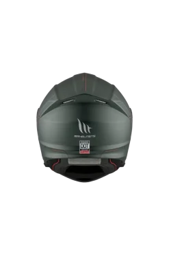 MT GENESIS SV SOLID A6 Full Face Modular Motorcycle Helmets Matte Green