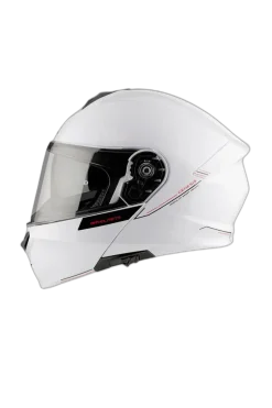 Mt Genesis Sv Solid A0 White Glossy Modular Motorcycle Helmets