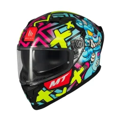 MT Helmets BRAKER SV CRAZY TEDDY B7 CASCHI INTEGRALE BRILLANTE