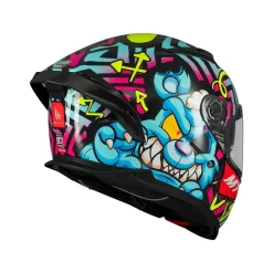 MT Helmets BRAKER SV CRAZY TEDDY B7 CASCHI INTEGRALE BRILLANTE
