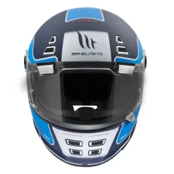 MT JARAMA BAUX D7 Matte Vintage Full Face Motorcycle Helmets