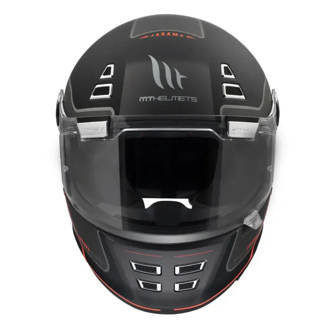 MT Jarama Baux E15 Matte Retro Motorcycle Full Face Helmets