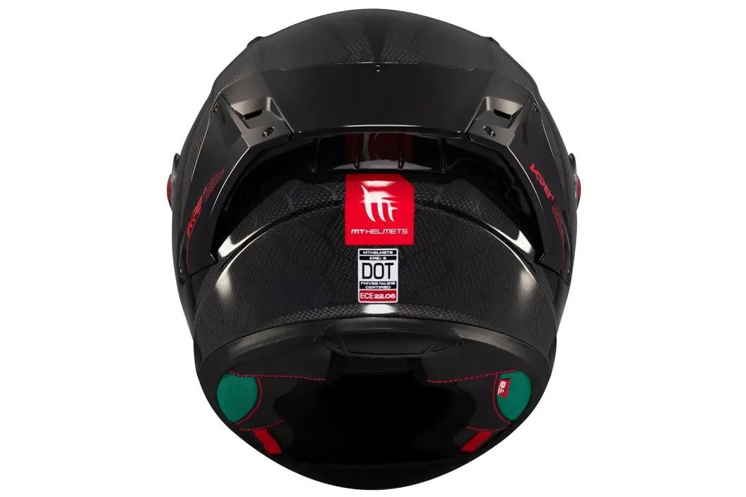 MT KRE+ S Solid A11 Glossy Carbon Full Face Motorcycle Helmets