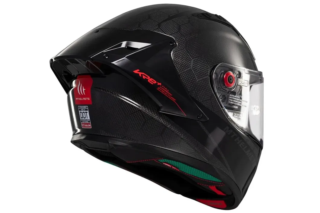 MT KRE+ S Solid A11 Glossy Carbon Full Face Motorcycle Helmets