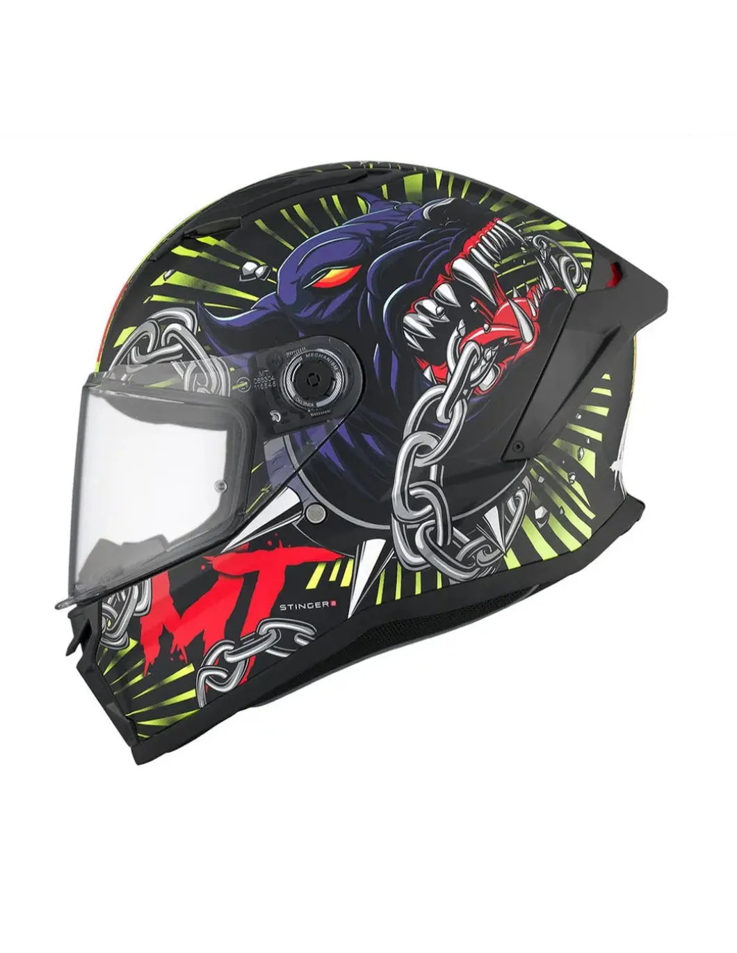 MT Stinger 2 AKIN A3 Matte Full Face Motorcycle Helmets ECE Approved