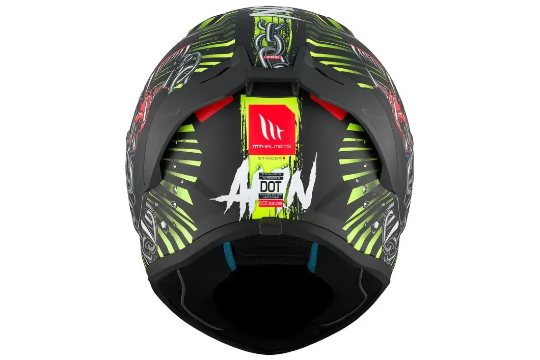 MT Stinger 2 AKIN A3 Matte Full Face Motorcycle Helmets ECE Approved