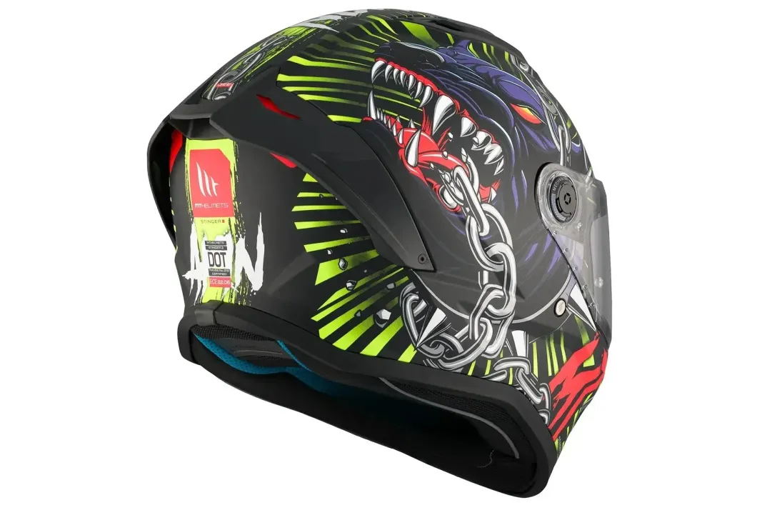 MT Stinger 2 AKIN A3 Matte Full Face Motorcycle Helmets ECE Approved