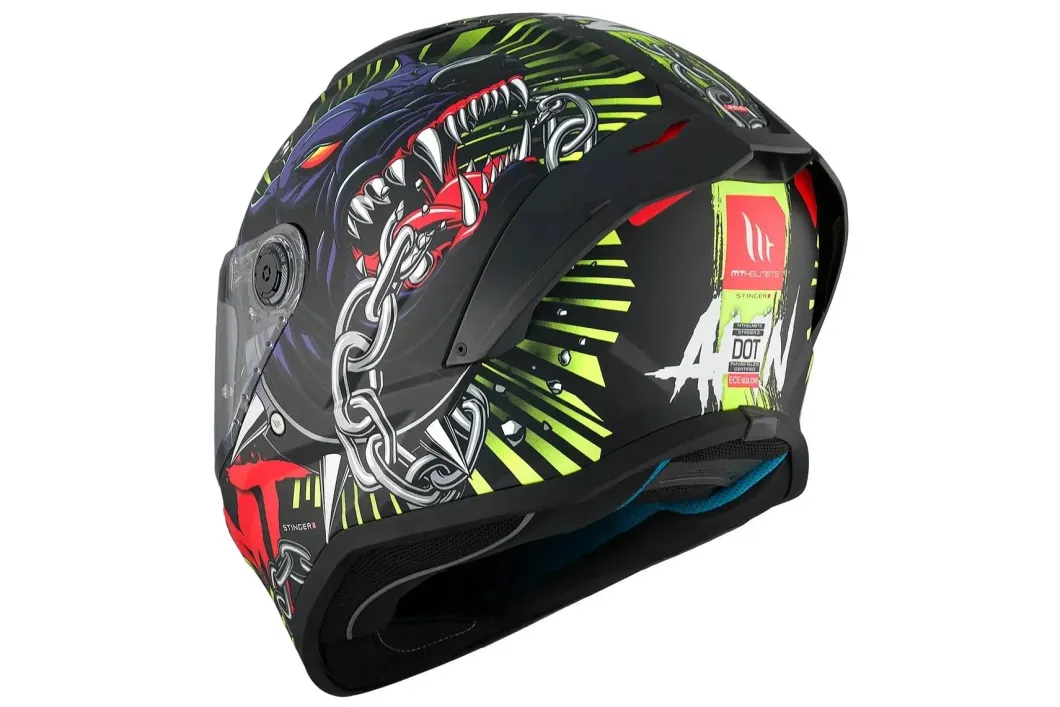 MT Stinger 2 AKIN A3 Matte Full Face Motorcycle Helmets ECE Approved