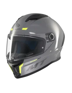 MT STINGER 2 SOLID A12 Glossy Grey Full Face Motorcycle Helmets