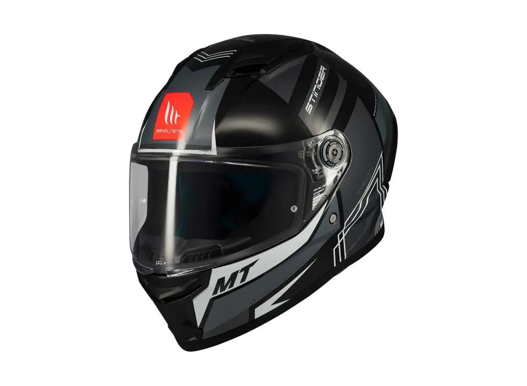 MT Stinger 2 Tron B12 Glossy Motorcycle Full Face Sport Helmets