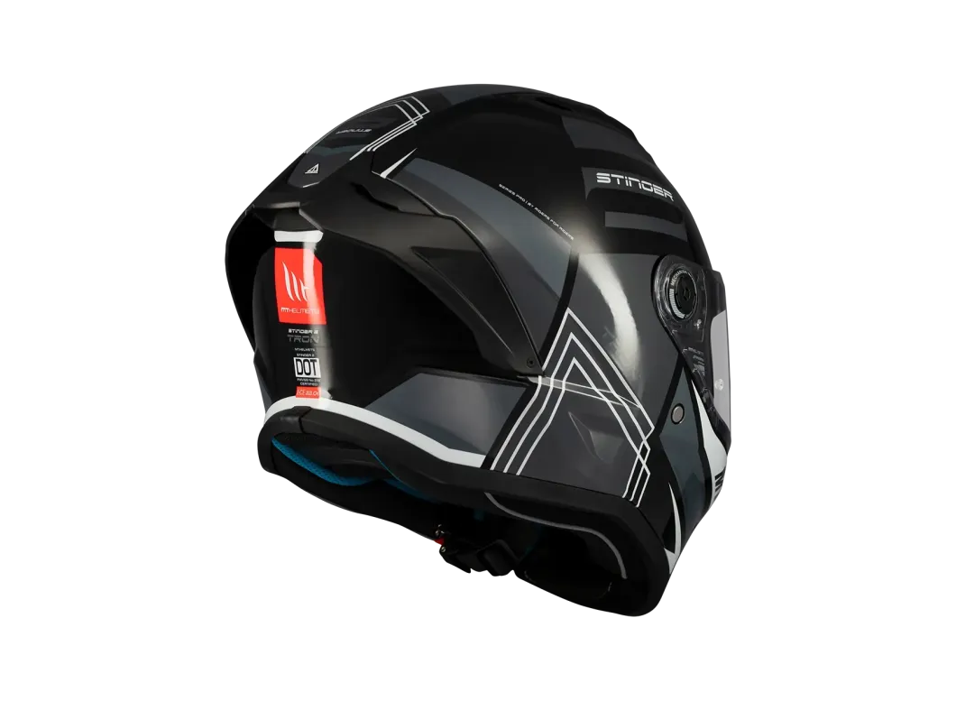 MT Stinger 2 Tron B12 Glossy Motorcycle Full Face Sport Helmets