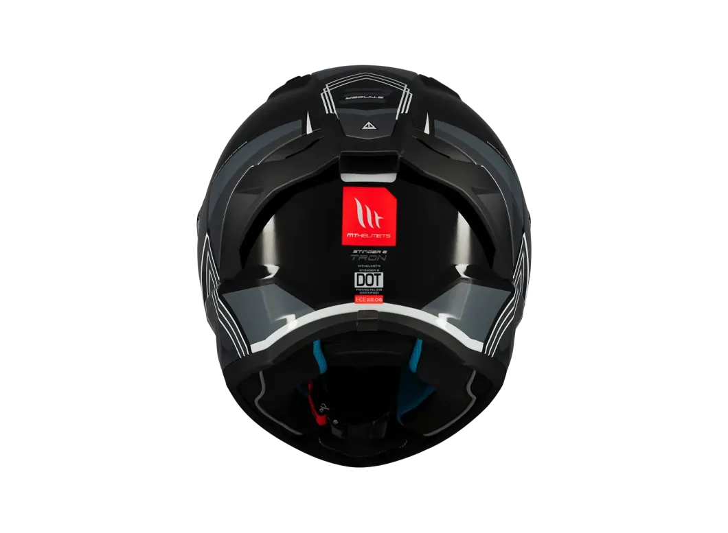 MT Stinger 2 Tron B12 Glossy Motorcycle Full Face Sport Helmets