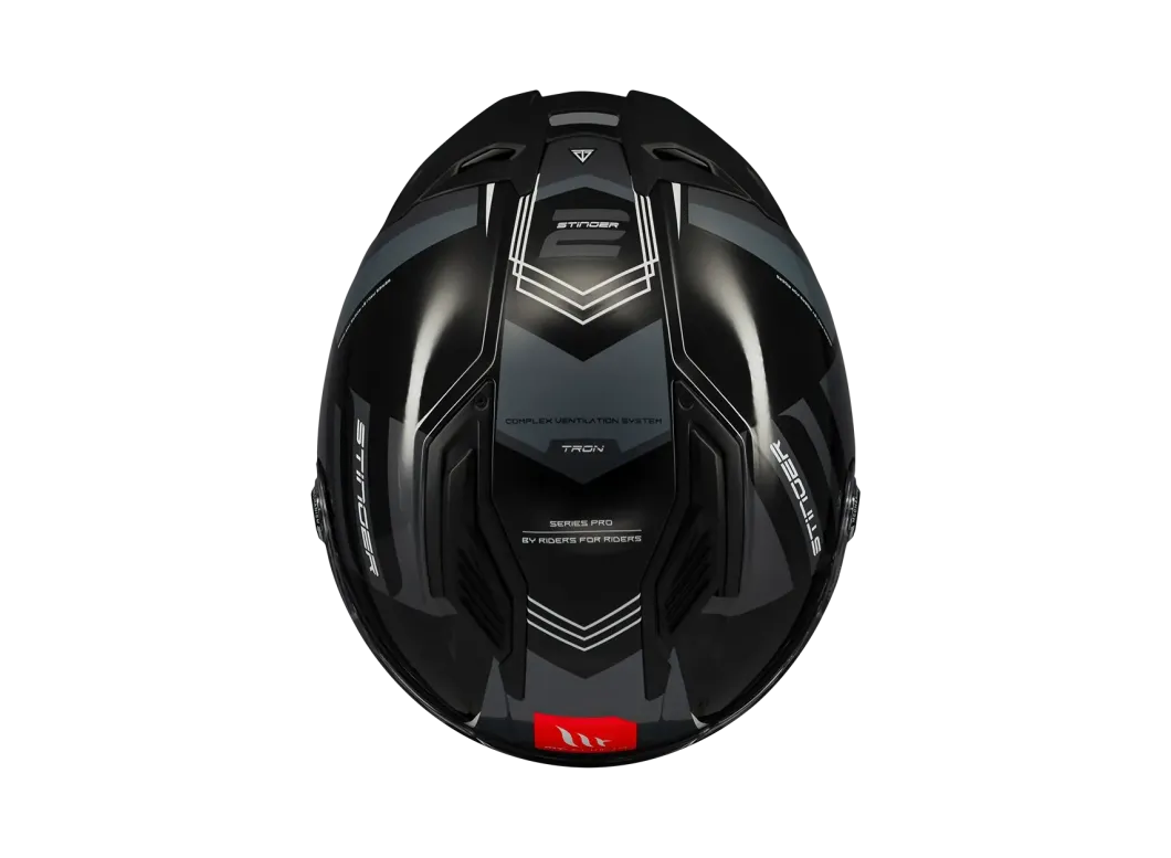 MT Stinger 2 Tron B12 Glossy Motorcycle Full Face Sport Helmets