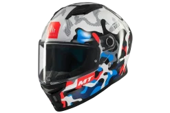 MT Stinger 2 Yozu Full Face Motorcycle Helmets Blue / White