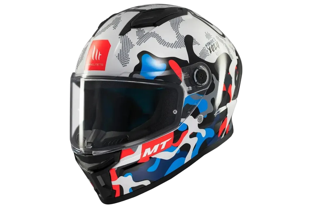 MT Stinger 2 Yozu Full Face Motorcycle Helmets Blue / White
