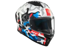 MT Stinger 2 Yozu Full Face Motorcycle Helmets Blue / White