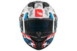 MT Stinger 2 Yozu Full Face Motorcycle Helmets Blue / White