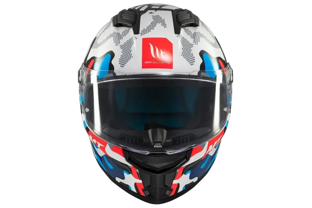 MT Stinger 2 Yozu Full Face Motorcycle Helmets Blue / White