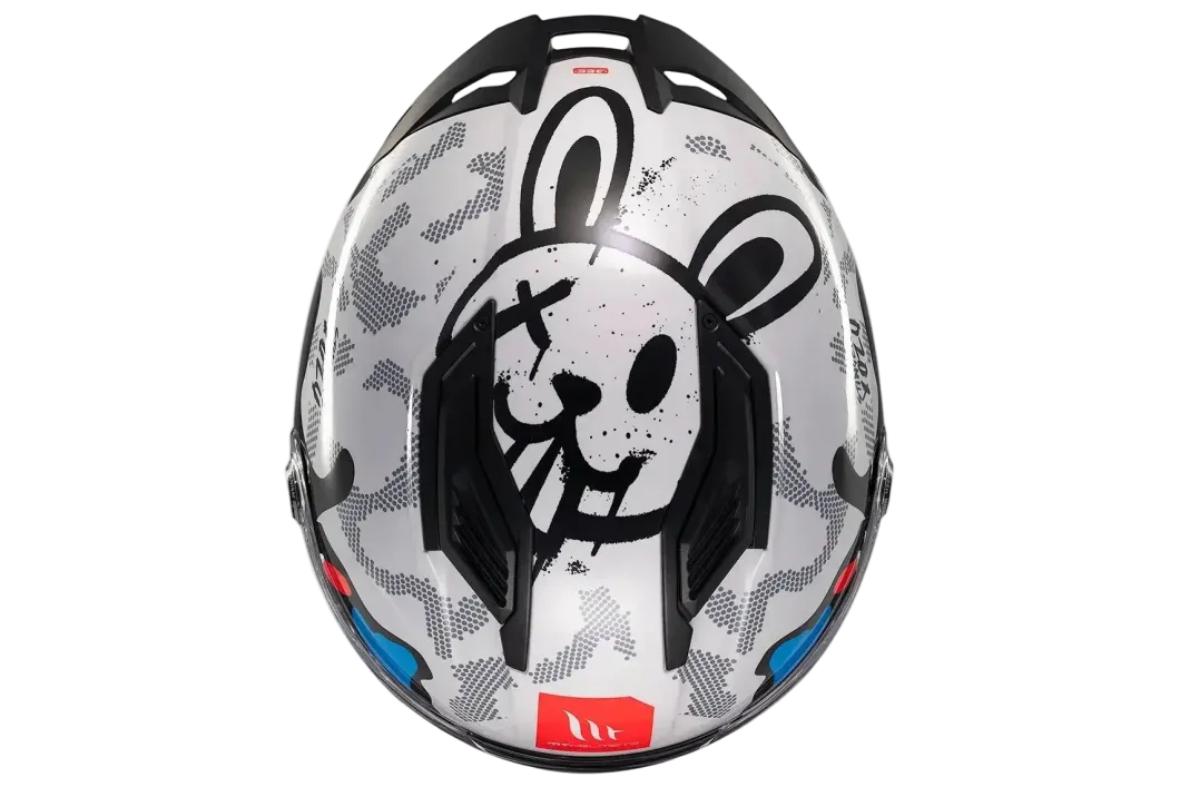 MT Stinger 2 Yozu Full Face Motorcycle Helmets Blue / White