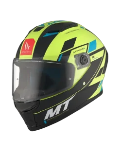 MT STINGER 2 ZIVZE C3 Matte Full Face Motorcycle Helmets Fluorescent Yellow Black